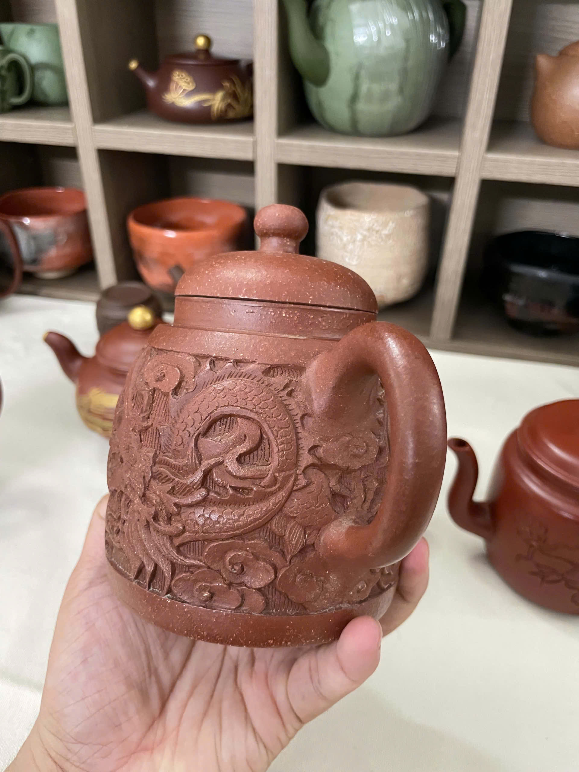 Ấm Tử Sa Long Vân - Xưa - Ảnh 3